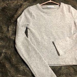 Zara Sweaters - ZARA SOFT FEEL GREY SWEATSHIRT Zara Sweaters - ZARA SOFT FEEL GREY SWEATSHIRT